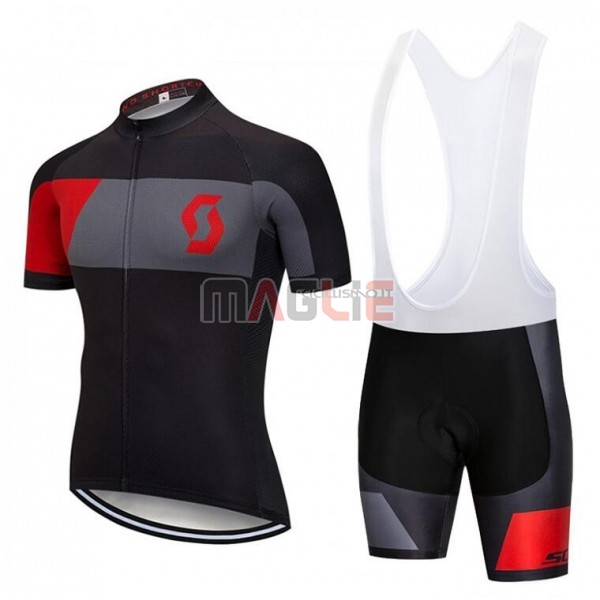 Maglia Castelli Manica Corta 2018 Nero Grigio Rosso