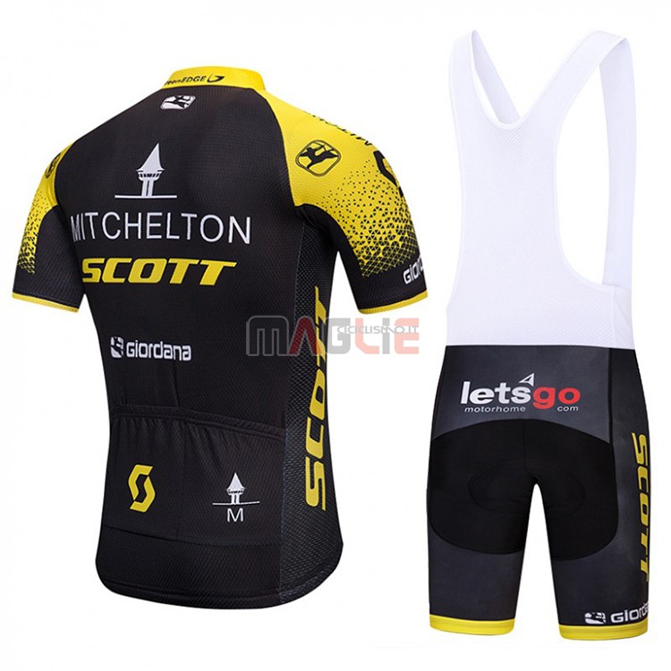 Maglia Scott Manica Corta 2018 Giallo e Nero