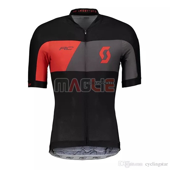 Maglia Scott Manica Corta 2018 Grigio Nero