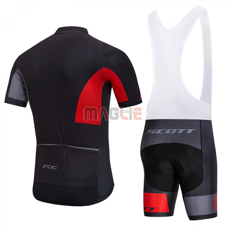 Maglia Scott Manica Corta 2018 Nero e Rosso