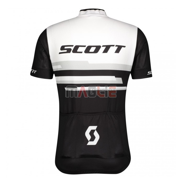 Maglia Scott Manica Corta 2021 Bianco Nero