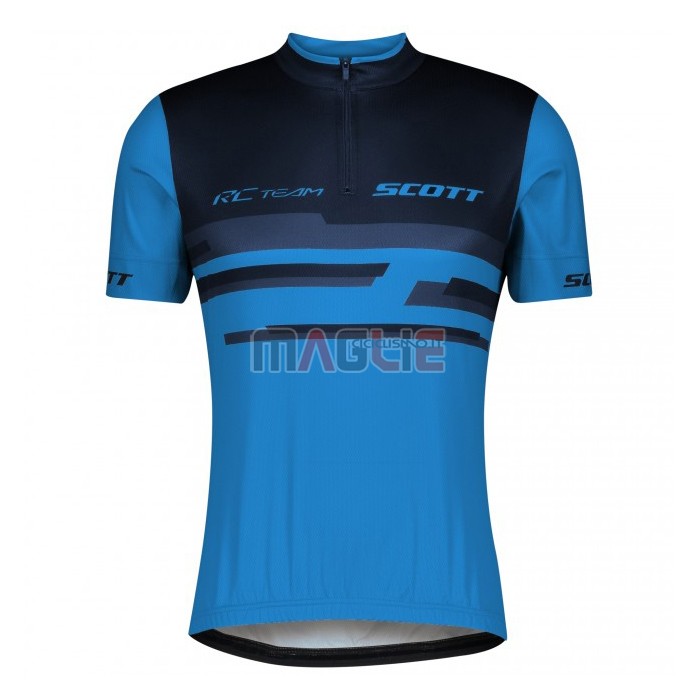 Maglia Scott Manica Corta 2021 Blu Nero