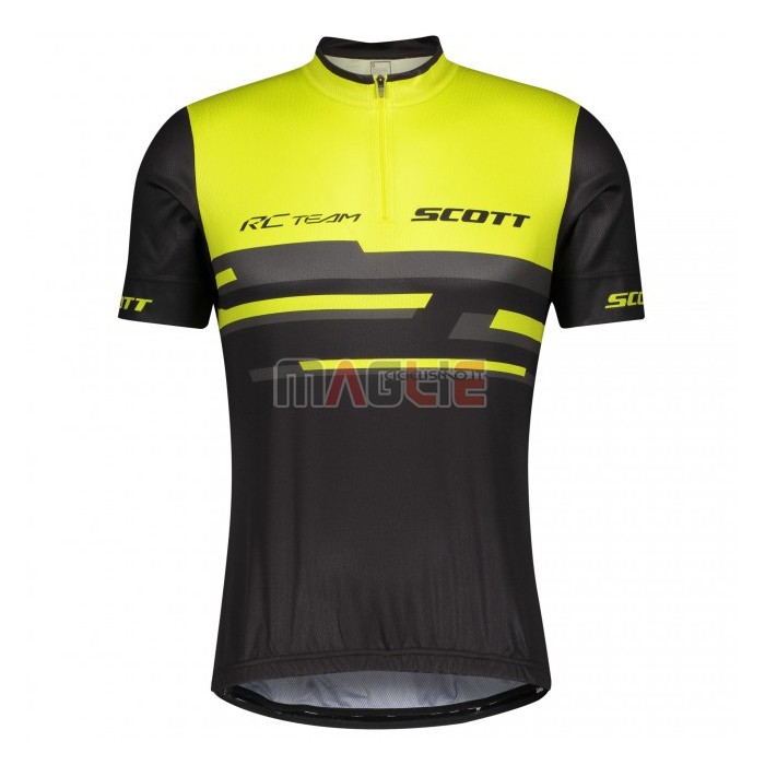 Maglia Scott Manica Corta 2021 Giallo Nero