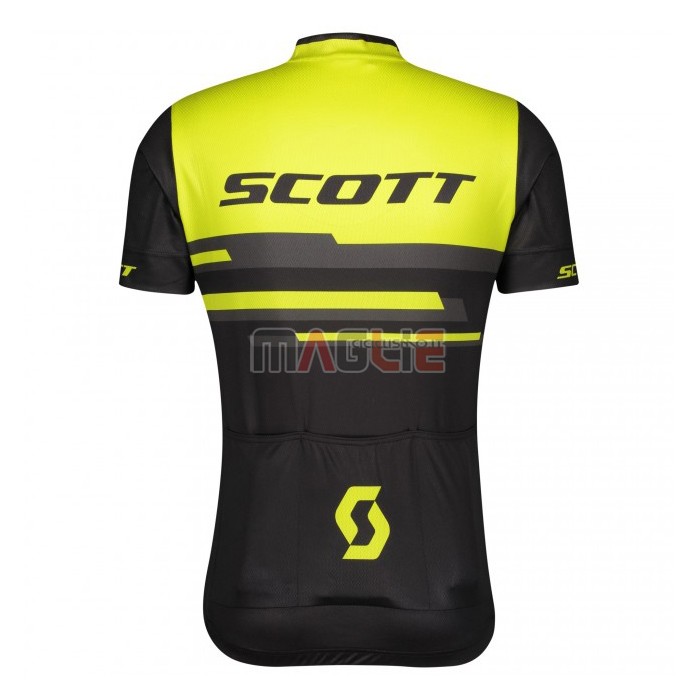 Maglia Scott Manica Corta 2021 Giallo Nero