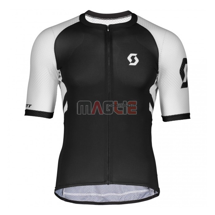 Maglia Scott Manica Corta 2021 Nero Bianco