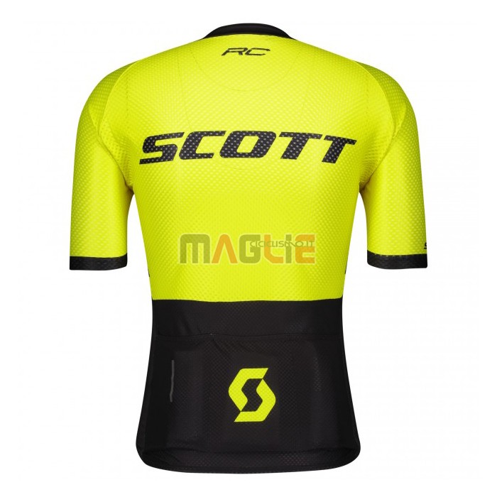 Maglia Scott Manica Corta 2021 Nero Giallo