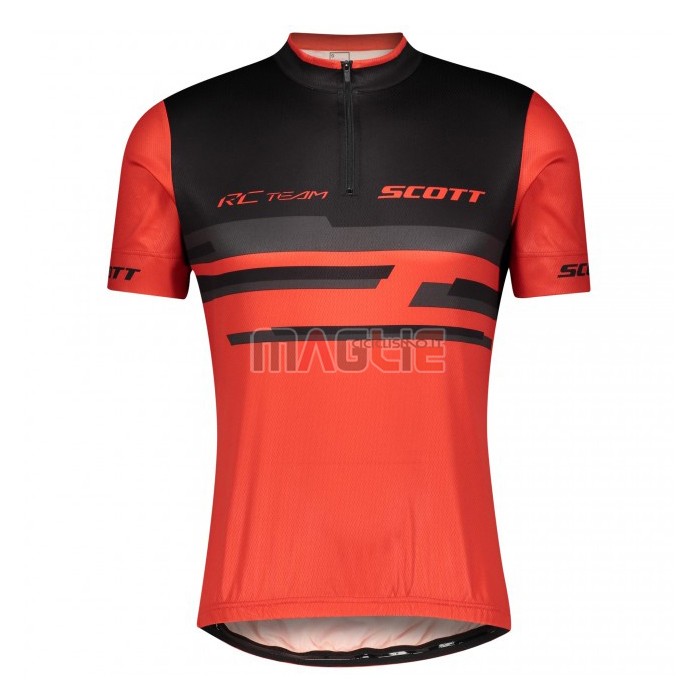 Maglia Scott Manica Corta 2021 Rosso Nero