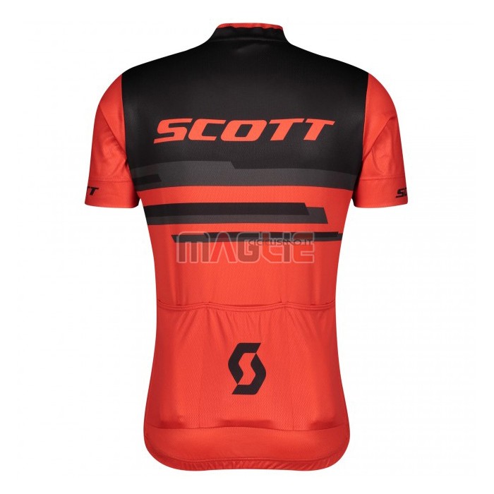 Maglia Scott Manica Corta 2021 Rosso Nero