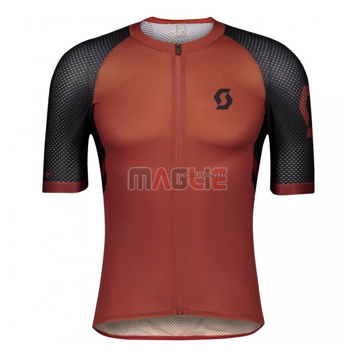 Maglia Scott Manica Corta 2021 Spento Arancione