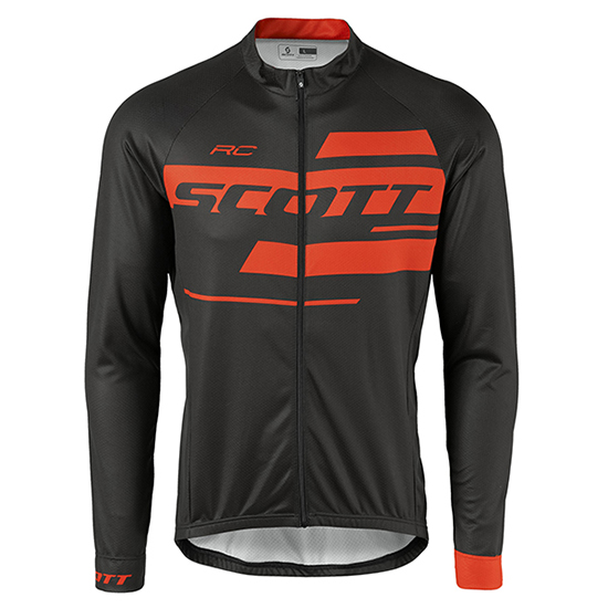 Maglia Scott Manica Lunga 2017 nero e arancione