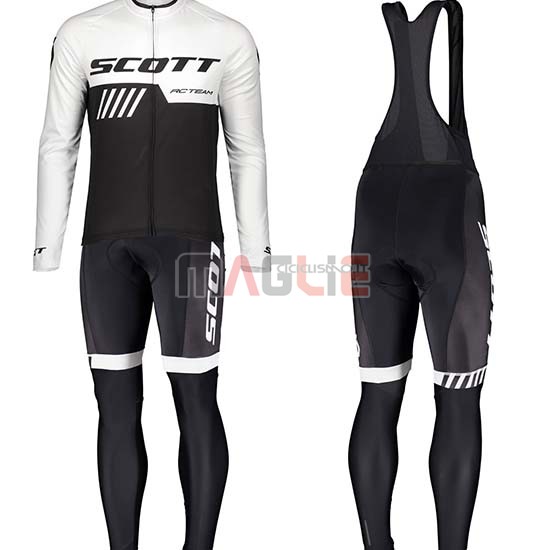 Maglia Scott Manica Lunga 2019 Nero Bianco - Clicca l'immagine per chiudere