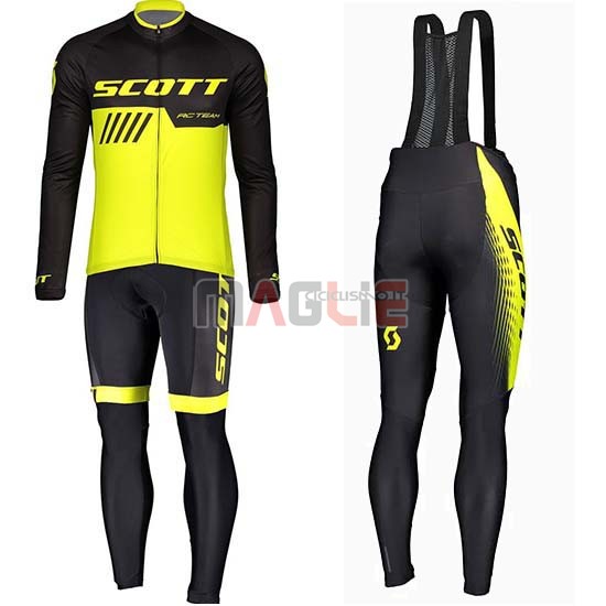 Maglia Scott Manica Lunga 2019 Nero Giallo