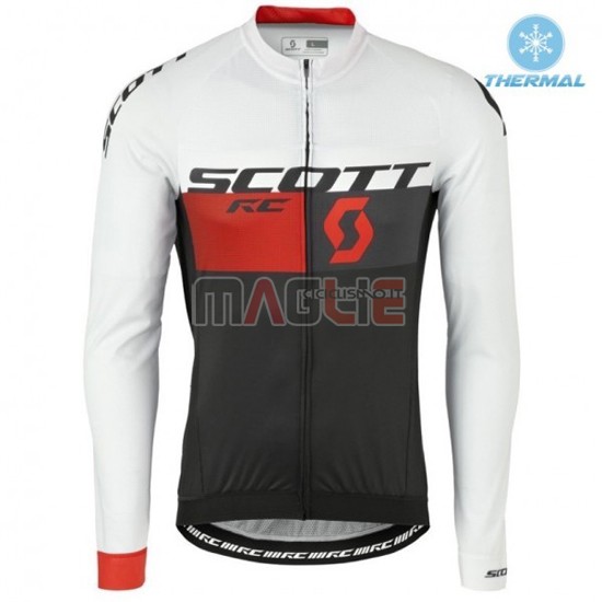 Maglia Scott manica lunga 2016 bianco e rosso