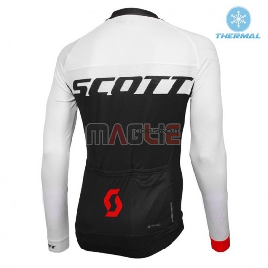 Maglia Scott manica lunga 2016 bianco e rosso