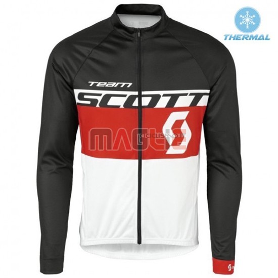 Maglia Scott manica lunga 2016 nero e rosso