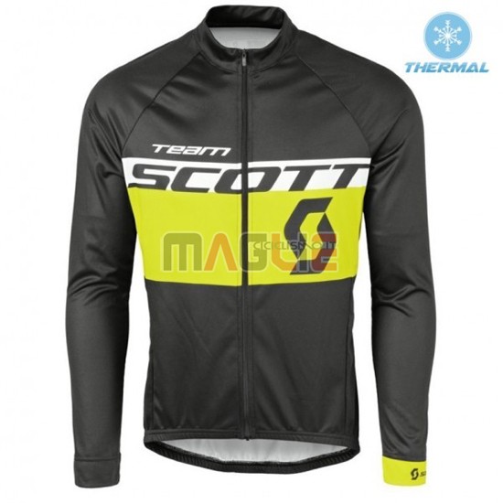 Maglia Scott manica lunga 2016 nero giallo