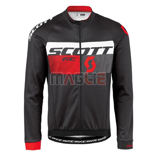 Maglia Scott manica lunga 2016 rosso e nero