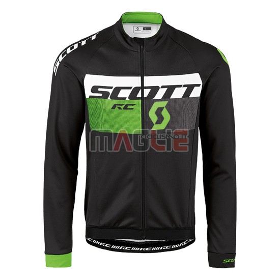 Maglia Scott manica lunga 2016 verde e nero