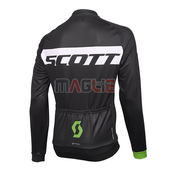 Maglia Scott manica lunga 2016 verde e nero