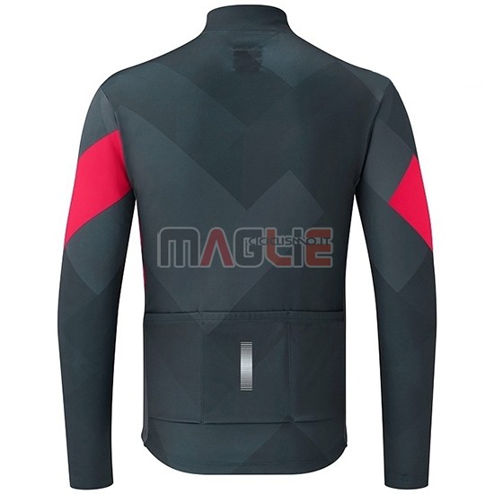 Maglia Shimano Manica Lunga 2019 Grigio Rosso