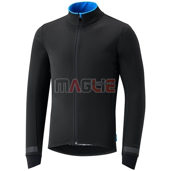 Maglia Shimano Manica Lunga 2019 Nero Blu