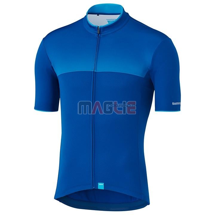 Maglia Shimano Manica Corta 2020 Blu - Clicca l'immagine per chiudere