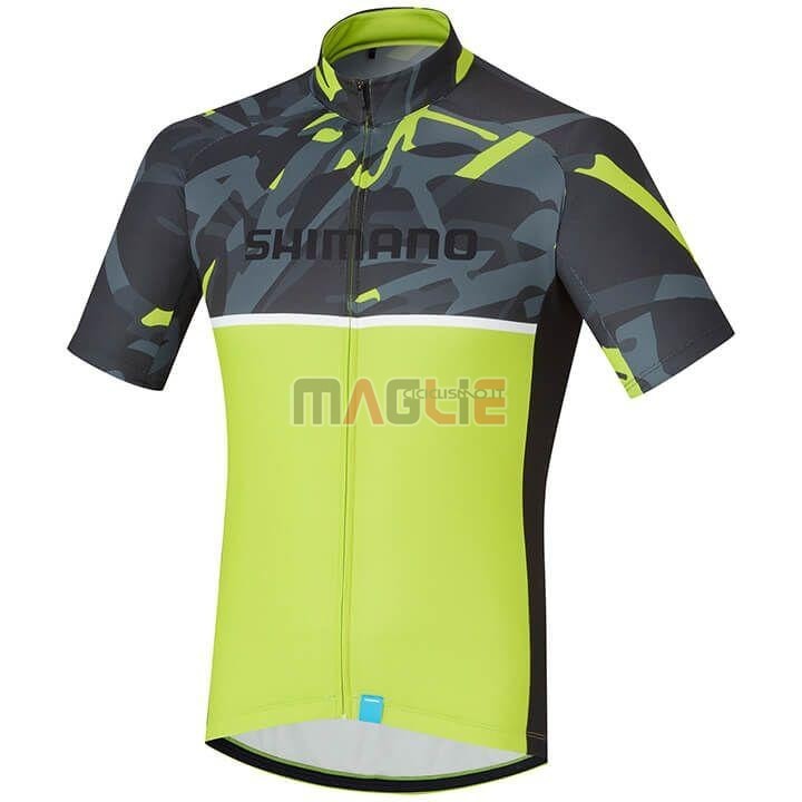 Maglia Shimano Manica Corta 2020 Giallo - Clicca l'immagine per chiudere