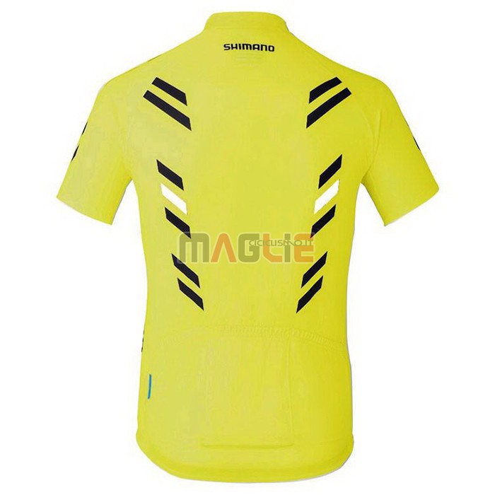 Maglia Shimano Manica Corta 2021 Bianco