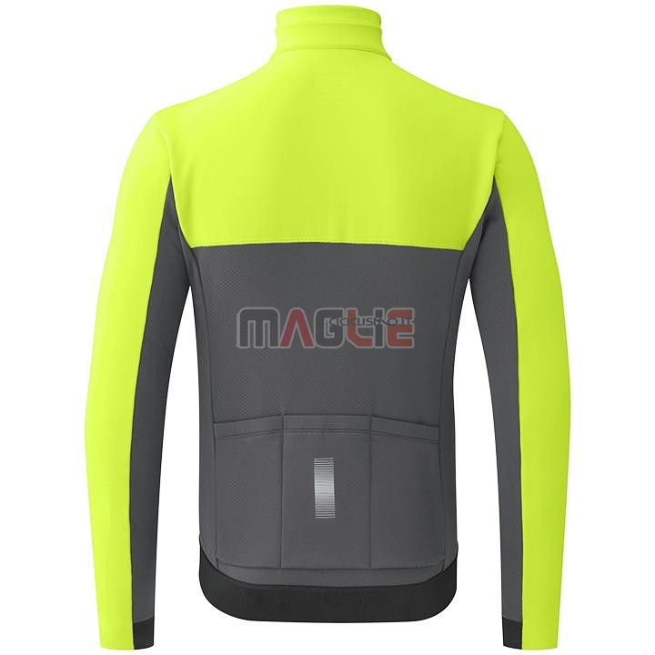 Maglia Shimano Manica Lunga 2020 Giallo Grigio