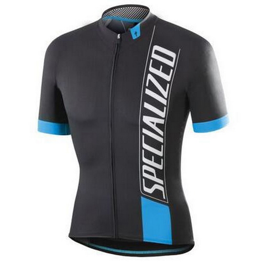 Maglia Specialized Manica Corta 2016 Nero Bianco Blu