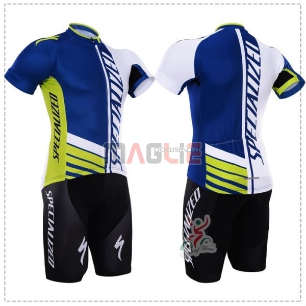 Maglia Specialized Manica Corta 2018 Blu Verde Bianco