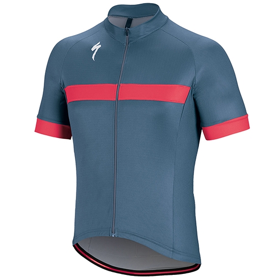 Maglia Specialized Manica Corta 2018 Grigio Rosa Bianco