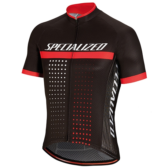 Maglia Specialized Manica Corta 2018 Nero Bianco Rosso