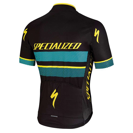 Maglia Specialized Manica Corta 2018 Nero Blu Giallo