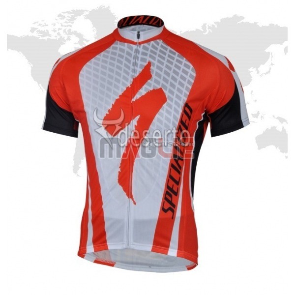 Maglia Specialized Manica Corta 2018 Rosso Bianco