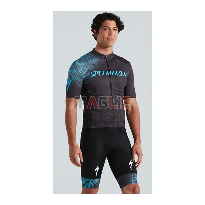 Maglia Specialized Manica Corta 2021 Blu Nero