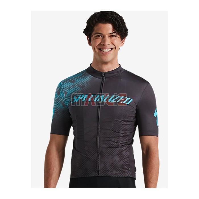 Maglia Specialized Manica Corta 2021 Blu Nero