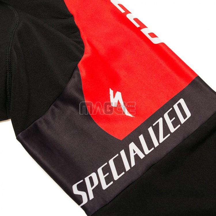 Maglia Specialized Manica Lunga 2018 Nero Rosso Bianco