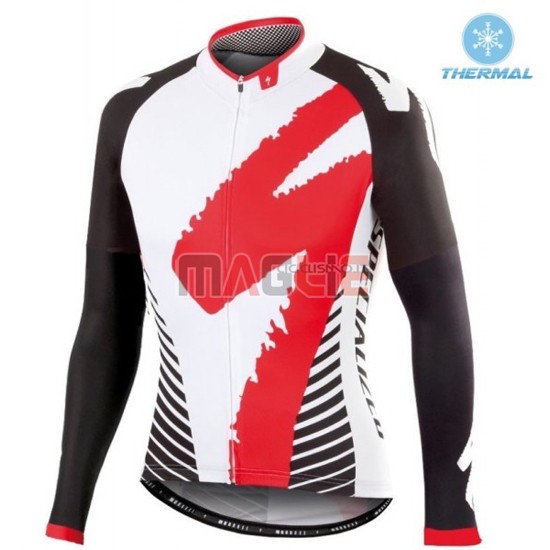 Maglia Specialized manica lunga 2016 rosso e bianco