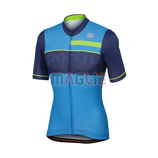 2018 Maglia Sportful Manica Corta Blu