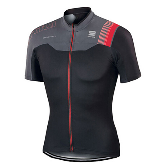 Maglia Sportful Manica Corta 2017 nero e rosso