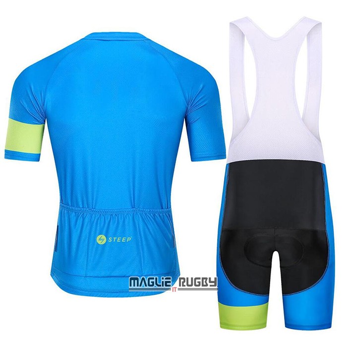 Maglia Steep Manica Corta 2021 Blu Verde