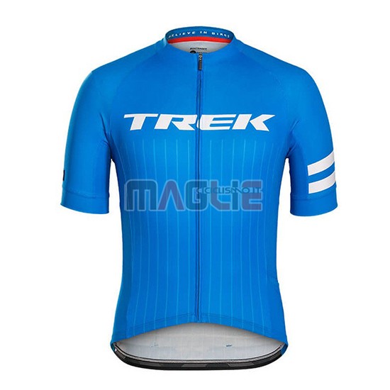 2018 Maglia Trek Bontrager Manica Corta Blu