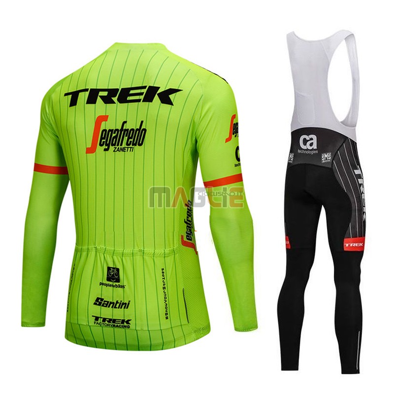 Maglia Trek Segafredo Manica Lunga 2018 Verde - Clicca l'immagine per chiudere