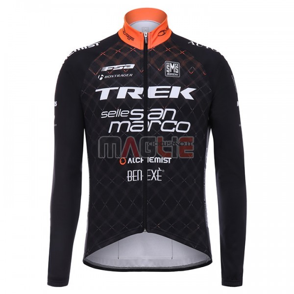 Maglia Trek Selle San Marco Manica Lunga 2017 Nero