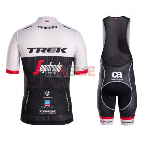 Maglia Trek manica corta 2016 nero e bianco