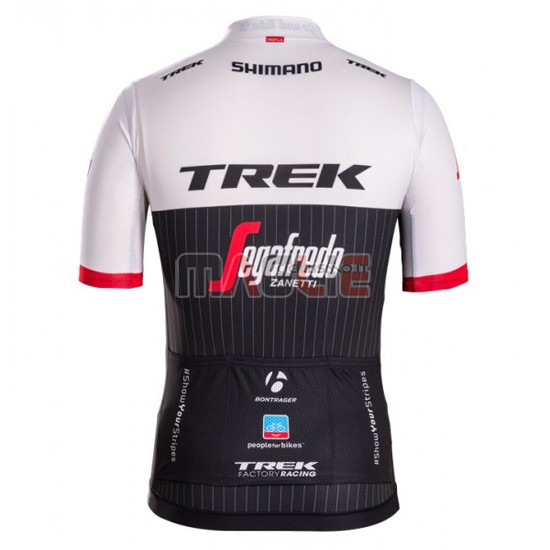 Maglia Trek manica corta 2016 nero e bianco