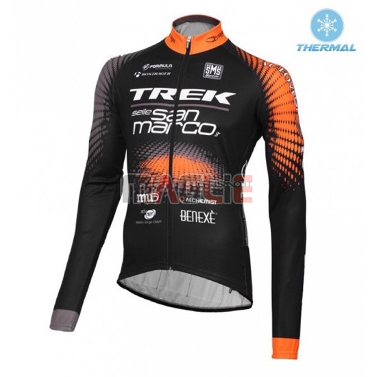 Maglia Trek manica lunga 2016 nero e arancione