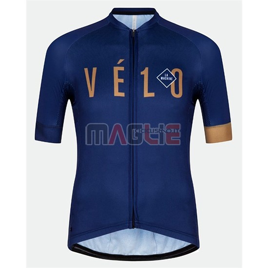 Maglia Velo Manica Corta 2018 Blu Arancione - Clicca l'immagine per chiudere