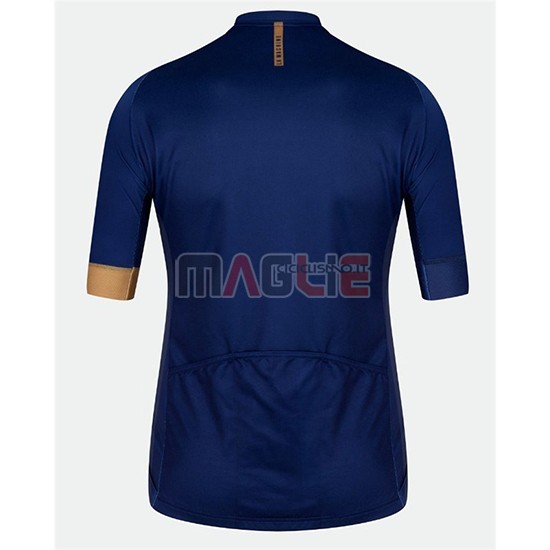 Maglia Velo Manica Corta 2018 Blu Arancione - Clicca l'immagine per chiudere